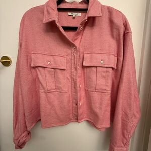 Madewell Pink flannel Shirt